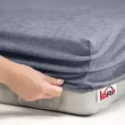 Fitted terry sheet 80x180 cm, graphite — Photo 2