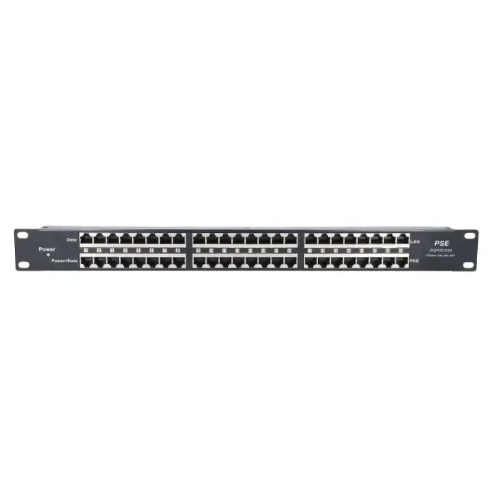 Extralink 24 pordiga PoE injektor 24x 100Mb/s Rack