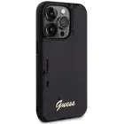 Guess Sequin Script Metal Hardcase for iPhone 13 Pro Max - Black — Photo 4