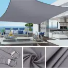 GARDEN SUN SAIL RECTANGULAR 3X2M GRAY — Photo 4