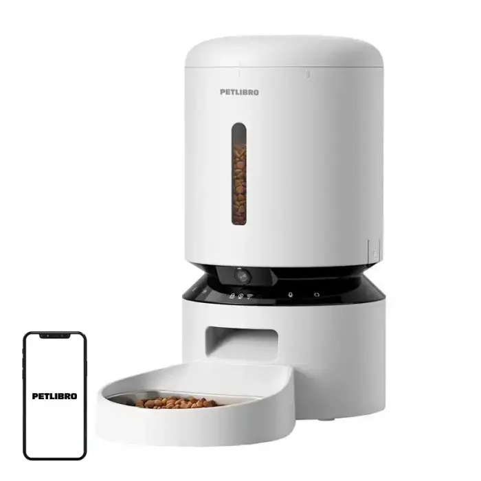 Petlibro Granary 5L автоматическая кормушка для животных с камерой (белая)