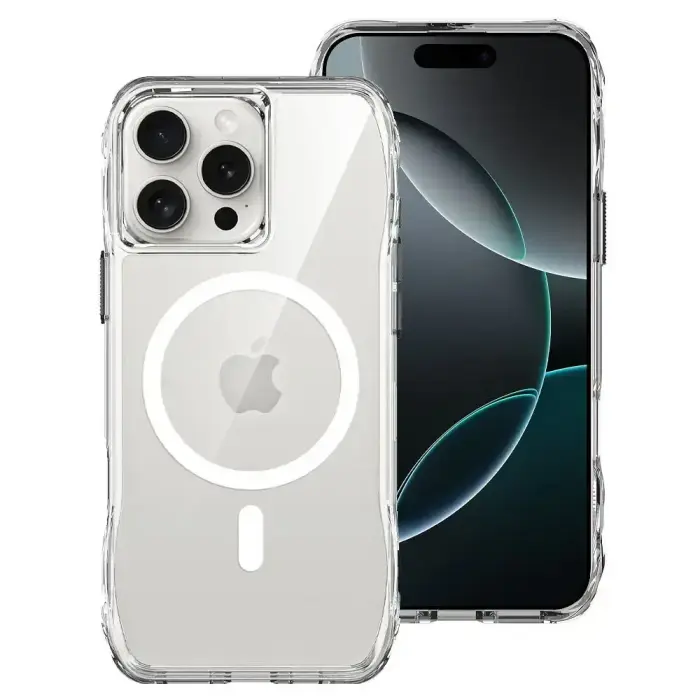 ROAR Slim Defender vāciņš ar MagSafe priekš iPhone 17, caurspīdīgs