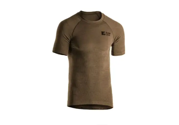 Merino Seamless Shirt SS (Stonegrey Olive, 2XL)
