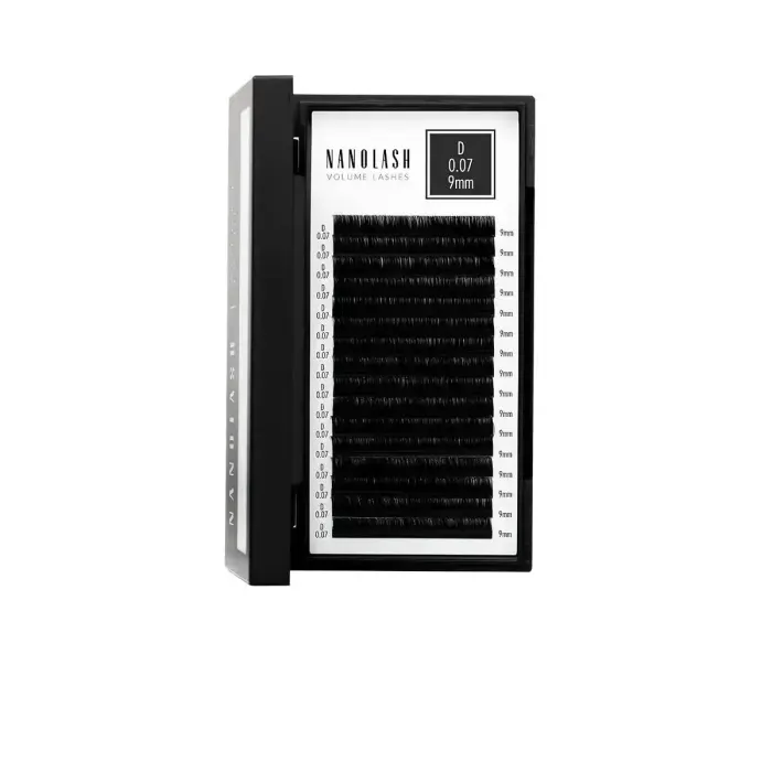 Nanolash Volume Lashes Dirbtinės blakstienos 007 D 9mm, 1 vnt.