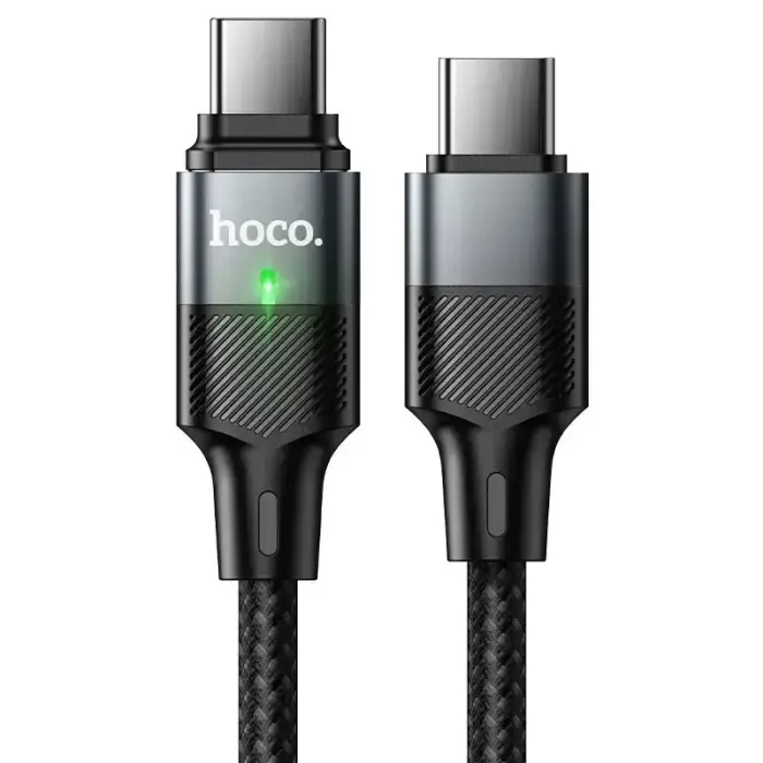 Magnetic Cable USB C to USB C Hoco QC3.0 PD 5A 240W 1,2 m U159 black