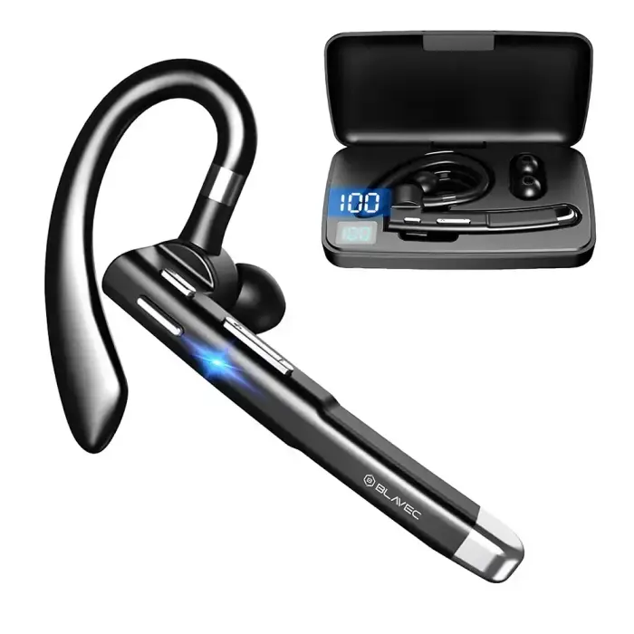 Blavec Bluetooth Headset Discover 55 Multipoint + Power Bank (BHDI55-B) – Black