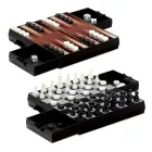 Square Magnetic Chess Draughts Backgammon — Photo 3