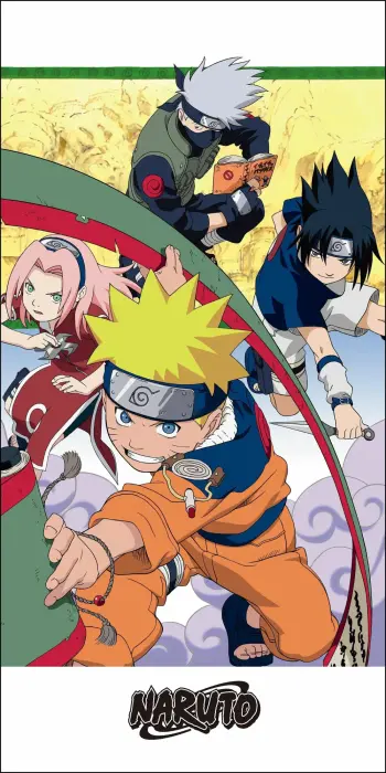 Kids' Colorful Naruto Beach Towel 70x140 cm