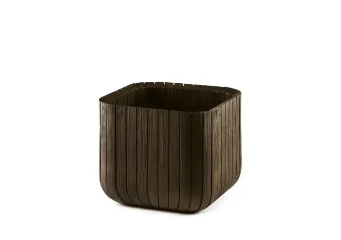 Flowerpot Cube Planter M Brown