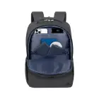 Rivacase Tegel Backpack, Travel Backpack, Black, Polyester — Photo 14