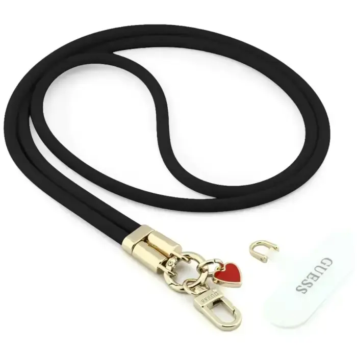 Universal strap Guess Universal CBDY   Silicone Script Charm black
