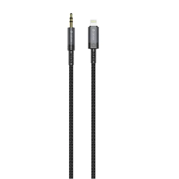 Devia Ipure EC619 Lightning to 3.5mm Audio Cable, 1.0m – Black