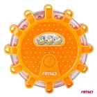 Road Portable LED Warning Light with working torch function 3xAAA IP65 12SMD + 3SMD — Photo 2