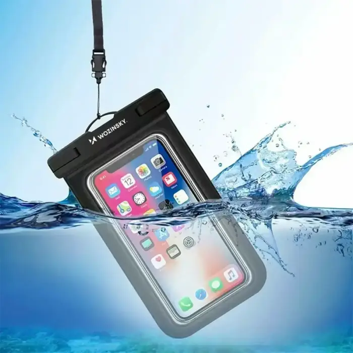 Wozinsky WWE-01 waterproof case with PVC armband - black Фото num