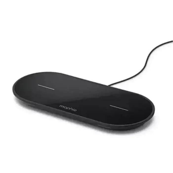 Mophie Universal Wireless Dual 2x10W bezvadu lādētājs, melns