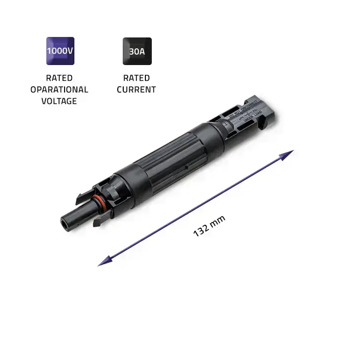 Qoltec Solar Connector with fuse | MC4 connector | 1000V | 30A Foto 4