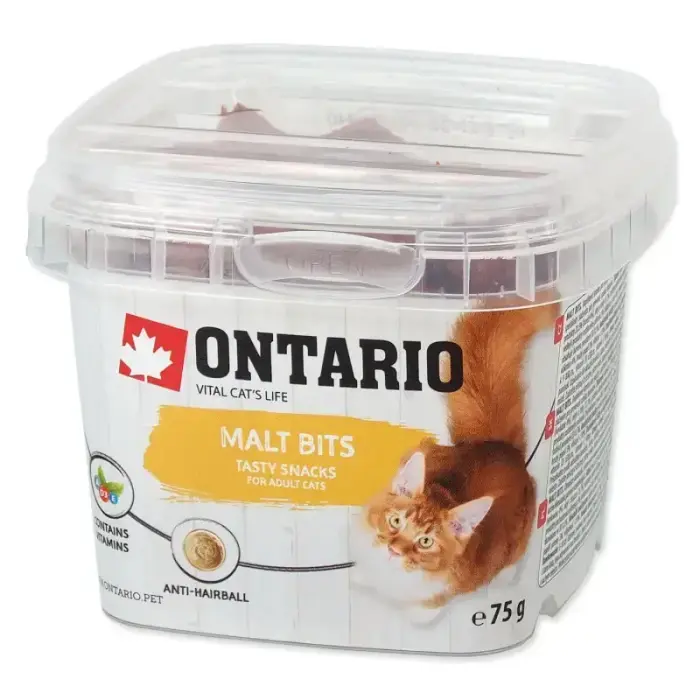 Kārums kaķiem – Ontario Malt bits, 75 g