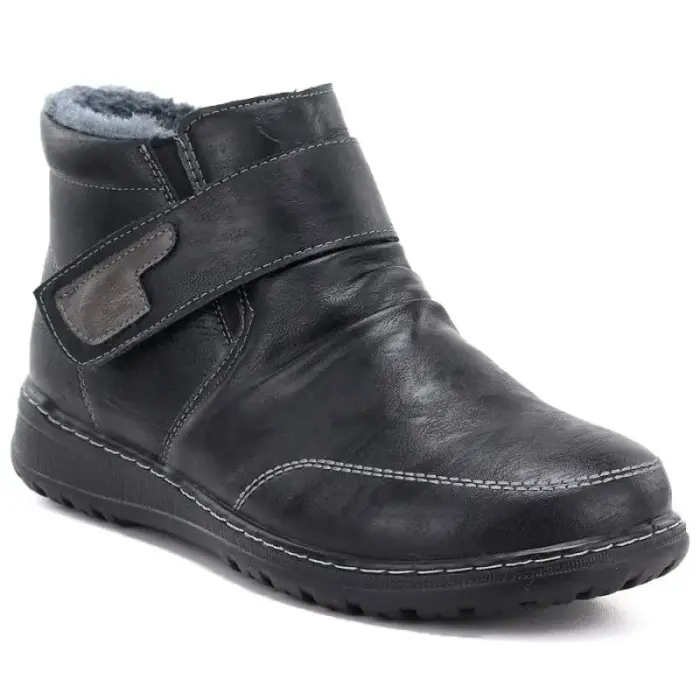 Naiste comfortable insulated ankle saapad, black, Vinceza 87734 - Buty: 37