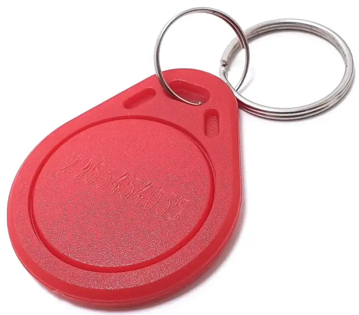 XtendLan Identification key fob for door stations, RFID 125kHz - with number - red