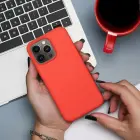 SILICONE case for iPhone 16 Plus peach — Photo 6