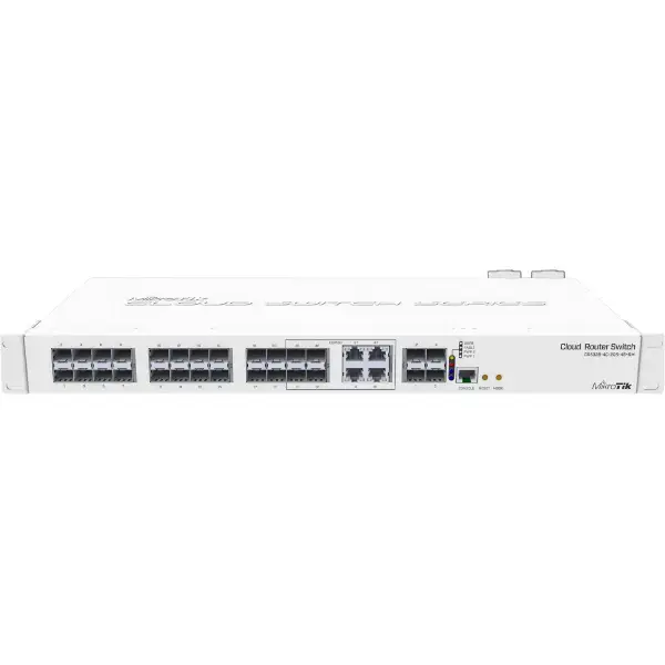 Cloud Router Switch CRS328, 20x SFP, 4x SFP+, 4x ETH/SFP (combo), Dual PSU, SwOS, ROS