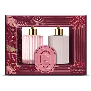 Grace Cole Velvet Plum & Soft Suede Hand Care Duo - Dárková sada péče o ruce ( 2 ks )
