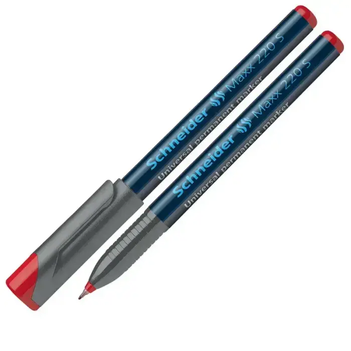 Permanent marker SCHNEIDER for OHP transparency film Maxx 220S, 0.4mm, red
