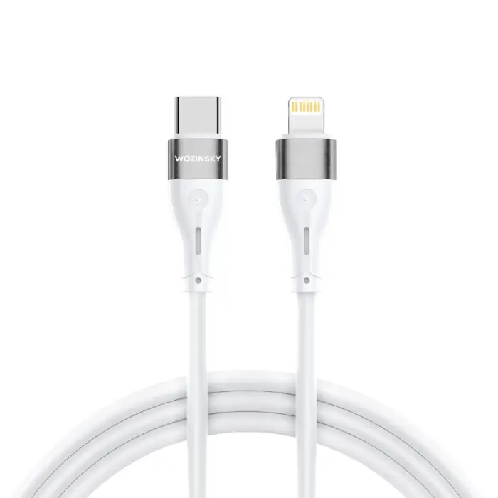 Kabel przewód do iPhone USB-C - Lightning PD 27W 2m biały Foto 1