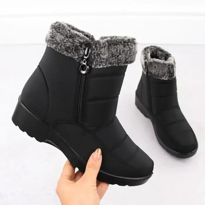 Women’s black snow saapad with fur lining Vinceza 86231 - Buty: 39