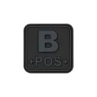 Bloodtype Square Rubber Patch B Pos — Photo 1