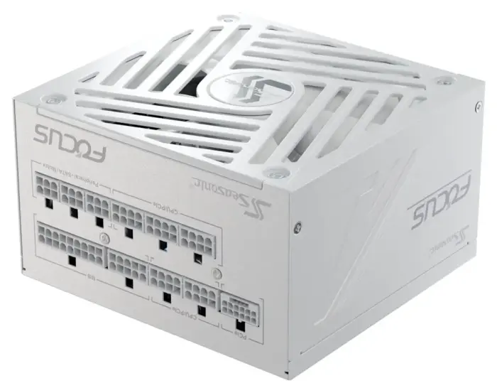 SEASONIC Power Supply FOCUS GX-1000 white / ATX3.1 / act. PFC / 135mm / modulear / 80+ Gold