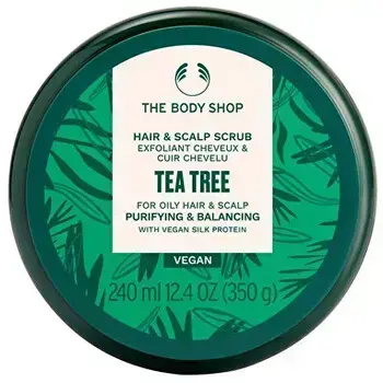 The Body Shop Tea Tree Attīrošs un Balansējošs Matu un Galvas Ādas Skrubis Taukainiem Matiem un Galvas Ādai 240ml