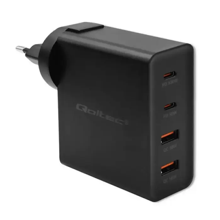 Qoltec GaN POWER PRO sienas lādētājs