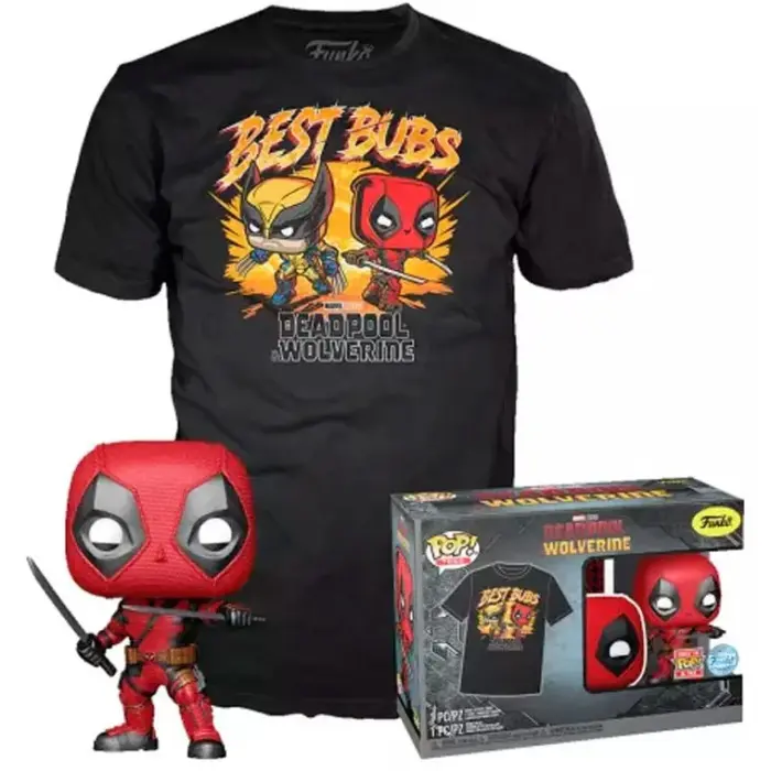 Funko Komplekti kujuke POP & Tee Marvel Deadpool & Wolverine