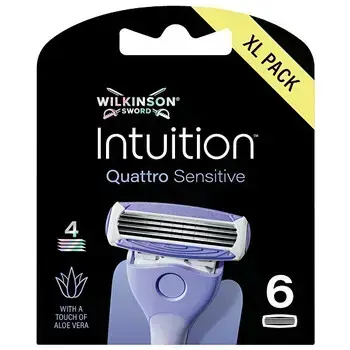 Wilkinson Sword Intuition Quattro Sensitive - Replacement Heads 3 pcs