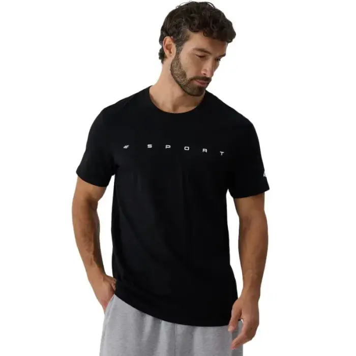 Men’s T-Shirt 4F M3575 Deep Black 4FWAW26TTSHM3575 20S - Feature: XL