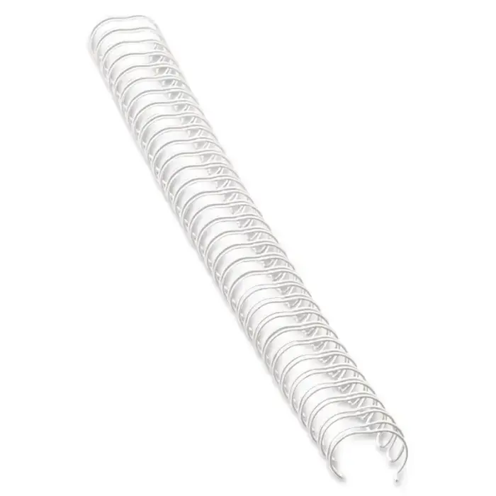 Metal binding wires FELLOWES, 6 mm, 100 pcs, white