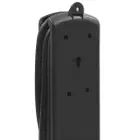 Qoltec Surge protector | 5 sockets | 3m | Black — Photo 8