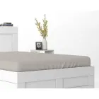Satin Flat Sheet 220x200 cm, Beige, Solid Color — Photo 3