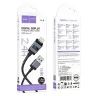 Cable USB A to Lightning Hoco 2,4A with display 1 m X118 black Photo