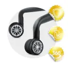 Kółka gumowane do foteli czarne Sofotel 5 szt Foto 9