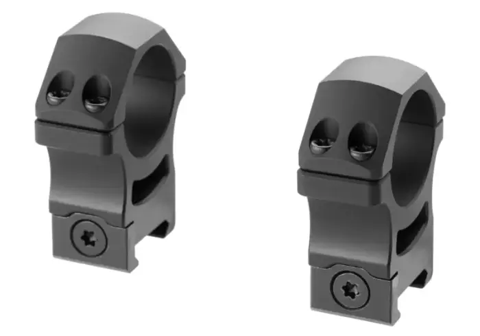 PRO 30mm kõrge profiiliga P.O.I. Picatinny rõngad – mustad