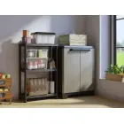 Spintelė Linear Base Cabinet, juoda/balta Photo