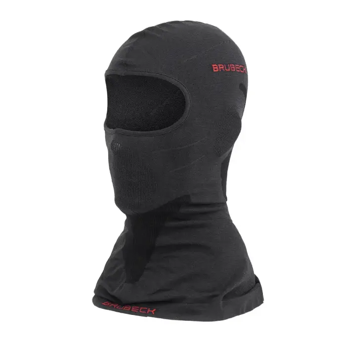 Brubeck termoaktīvā balaklavas cepure – Merino vilna – melna