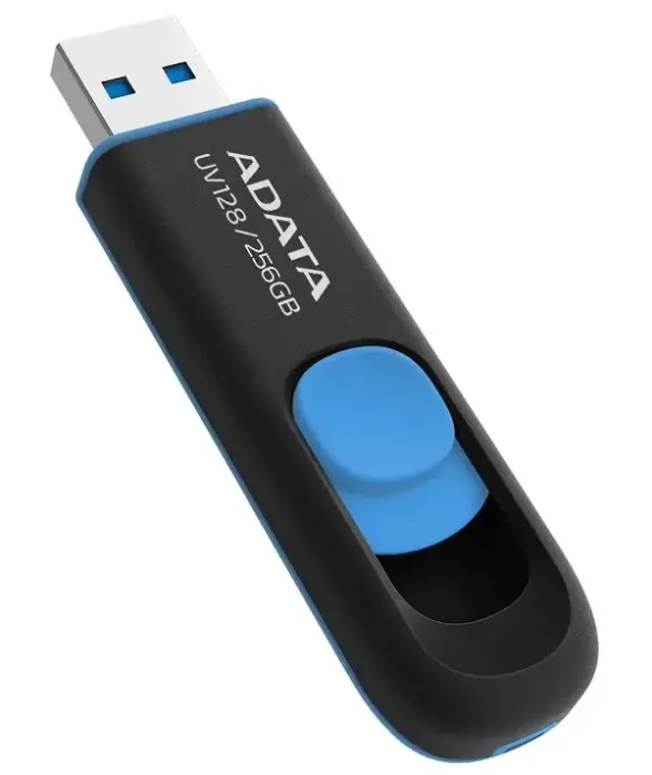 ADATA DashDrive UV128 256GB / USB 3.1 / černo-blue
