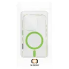 Tel Protect Strap skaidrus dėklas iPhone 15, žalias — Nuotrauka 7