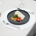 Chef table placemat, diameter 38 cm, white, round Photo