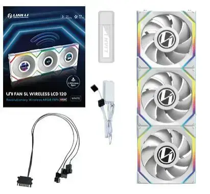 Lian Li Fan Uni Fan SL / 12SLLCD1W3W White 3-Pack