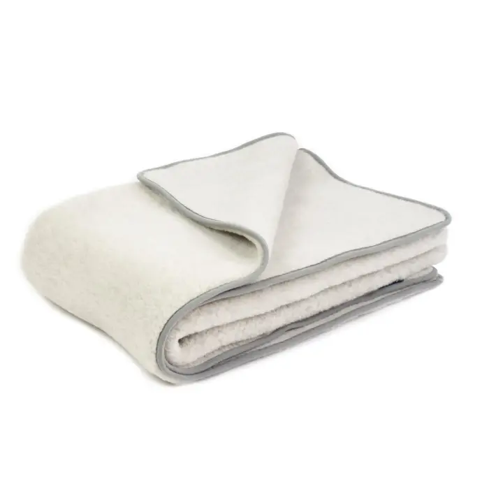 Austrālijas merino vilnas sega Alaska 200x220 cm, pelēka