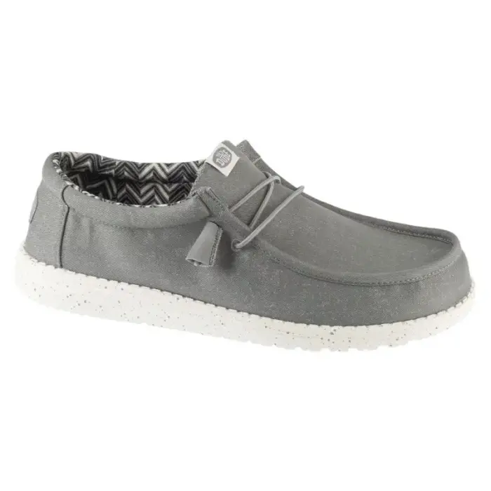 Hey Dude Wally Stretch Canvas 40700-007 Gray 45 - rozmiar_EU: 45